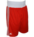 View the Adidas Base Punch Boxing Shorts - Red/White online at Fight Outlet