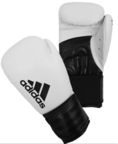 View the Adidas Hybrid 100 Boxing Gloves, White/Black online at Fight Outlet