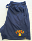 View the KRONK Gloves Applique Lined Gym Shorts - Navy online at Fight Outlet