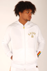 View the KRONK Gold Logo One Colour Gloves Full Zip Track Top - White online at Fight Outlet