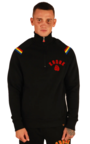 View the KRONK One Colour Gloves Quarter Zip Track Top Sweatshirt - Black online at Fight Outlet