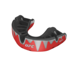 View the OPRO UFC PLATINUM FANGZ SELF-FIT MOUTHGUARD, RED METAL/BLACK online at Fight Outlet