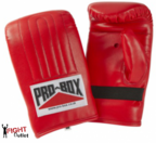 View the Pro Box 'RED COLLECTION' PU Pre-shaped Punch Bag Mitts/Gloves online at Fight Outlet