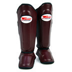 View the Twins Special SGS10 Double Padded Shin Pads - Maroon/Black online at Fight Outlet