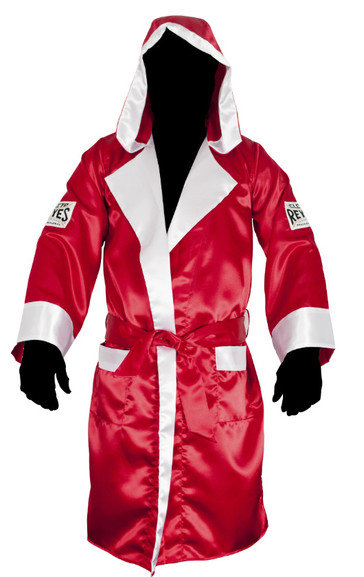 Buy the Cleto Reyes Hooded Boxing Robe Red online at Fight Outlet