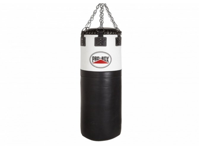 Buy the Pro Box Black Collection Leather Colossus Jumbo Punch Bag 60kg, 4.5ft online at Fight Outlet