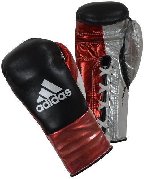 Buy the Adidas AdiStar BBBC Approved Pro Boxing Gloves, Black/Red online at Fight Outlet