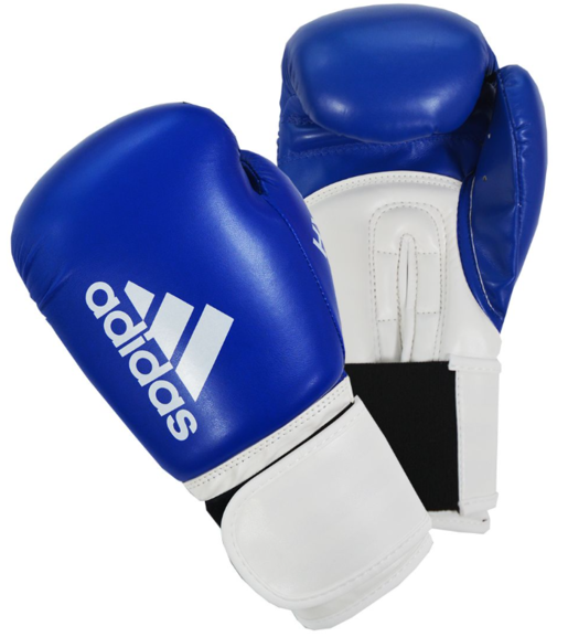 Adidas Hybrid 100 Boxing Gloves, Blue White