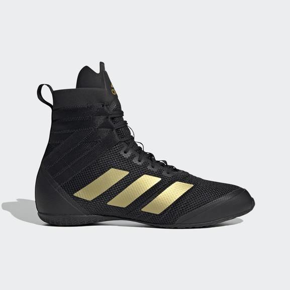 ADIDAS SPEEDEX 18 LIGHTWEIGHT BOXING BOOTS BLACK GOLD Fight Outlet