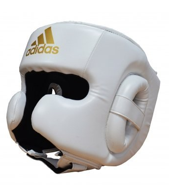 Buy the Adidas Speed White Head Guard online at Fight Outlet