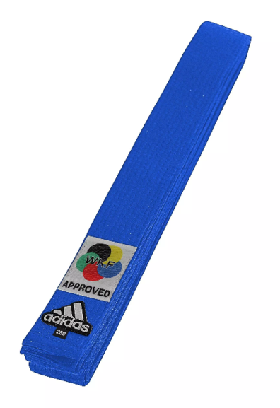 Adidas WKF Karate Belt Blue
