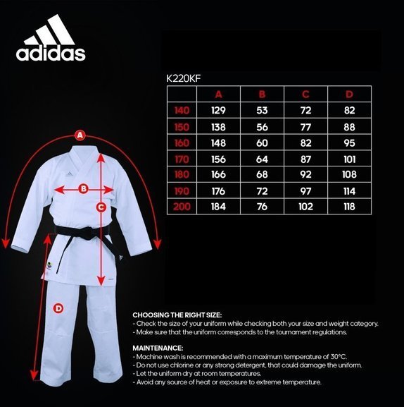 Adidas WKF Kumite Fighter Junior Karate Uniform - 8oz