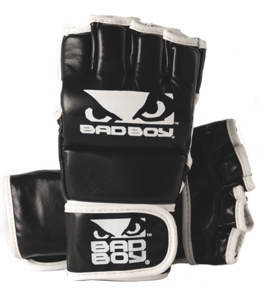 Bad Boy MMA Glove With Thumb, Black/White