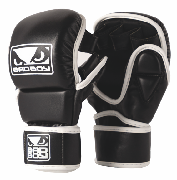 Buy the Bad Boy PADDED MMA SPARRING GLOVE, Black/White online at Fight Outlet