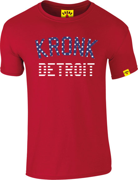 KRONK x KELL BROOK Training Camp Special One Edition Slim fit T Shirt, Cherry Red