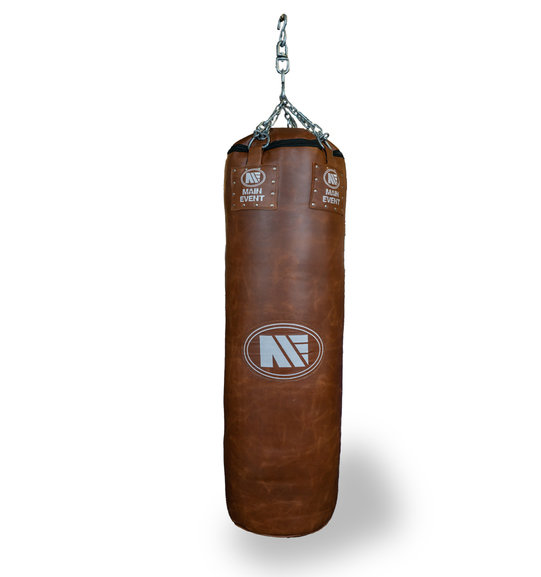 Buy the MAIN EVENT HERITAGE PROFESSIONAL 4FT - 35KG LEATHER PUNCH BAG online at Fight Outlet