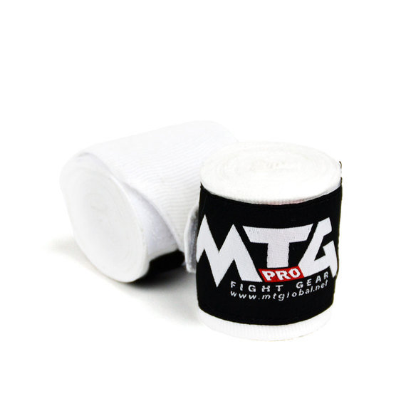 Buy the MTG Pro EHW-A 2.5m White Amateur Handwraps online at Fight Outlet