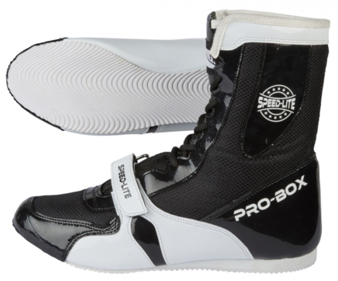 Pro Box Speed-Lite Boxing Boots Black/White