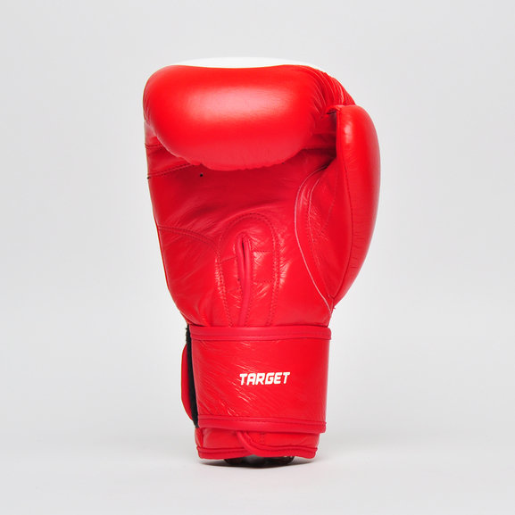 Tuf Wear Target Leather Safety Spar Boxing Gloves Red/White