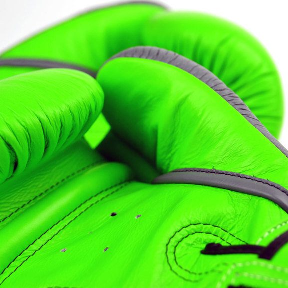 Twins BGVL3-2TA Limited Edition 2-Tone Boxing Gloves, Green/Grey