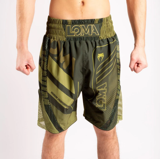 Buy the VENUM LOMA COMMANDO BOXING SHORTS - KHAKI online at Fight Outlet
