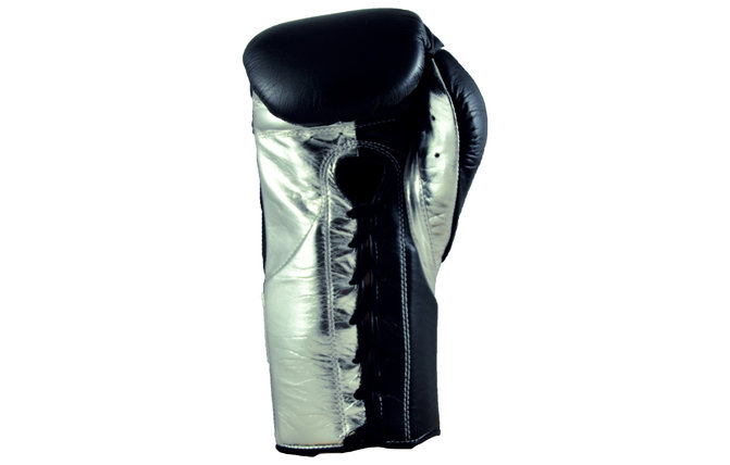 Tuf Wear Sabre Contest Boxing Gloves. Black/Silver