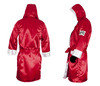 Cleto Reyes Hooded Boxing Robe - Red/White Thumbnail