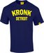 Kronk Detroit T Shirt Navy/Yellow Thumbnail