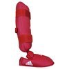 Adidas WKF Shin And Removable Instep Pads, Red Thumbnail