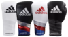 Adidas AdiSpeed Lace Boxing Gloves White/Black Thumbnail