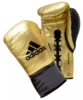 ADIDAS ADISTAR 3.0 BBBC APPROVED PRO BOXING GLOVES, Gold Thumbnail