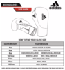 Adidas Hybrid 100 Boxing Gloves, White/Black Thumbnail