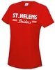 ST.HELENS Striders LADIES PERFORMANCE RUNNING TEE SHIRT. Large chest Logo only, Plain Back. Thumbnail