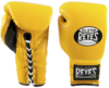 Cleto Reyes Lace up Sparring Boxing Gloves - Yellow Thumbnail