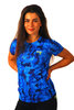 KRONKWOMEN Camo Ladies Training T Shirt, Royal Blue Thumbnail