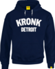 KRONK Detroit Applique Hoodie Regular Fit Navy with White logo Thumbnail