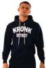 KRONK Detroit Applique Hoodie Regular Fit Navy with White logo Thumbnail