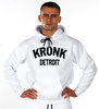 KRONK Detroit Applique Hoodie Regular Fit, White/Black Thumbnail