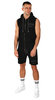 KRONK Detroit Applique Jog Shorts, Black/Charcoal Thumbnail