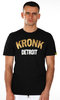 Kronk Detroit Gold Series Slimfit Tee Shirt, Black/Gold Thumbnail