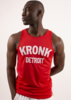 KRONK Iconic Detroit Applique Training Gym Vest - Red/White Thumbnail