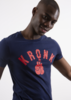 Kronk ONE COLOUR GLOVES SLIM FIT TEE SHIRT NAVY/RED Thumbnail