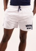 KRONK Single Stripe Detroit Applique Lined Shorts - White/Navy Thumbnail
