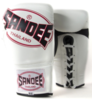 Sandee Cool-Tec Lace Up Pro Fight White, Black & Red Leather Boxing Glove Thumbnail