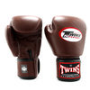 BGVL-3 Twins Dark Brown Velcro Boxing Gloves Thumbnail