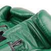 BGVL-3 Twins Dark Green Velcro Boxing Gloves Thumbnail
