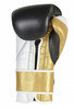 Pro Box Black Gold Leather 'PRO-SPAR' Boxing Gloves Thumbnail