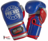Pro Box NEW 'CHAMP SPAR' Boxing Gloves Blue/Red/Silver Thumbnail