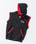 View the Carbon Claw Hoodie Zip Up Sleeveless - Black/Red online at Fight Outlet