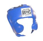 View the Cleto Reyes Headguard With Cheek Protectors - Blue online at Fight Outlet